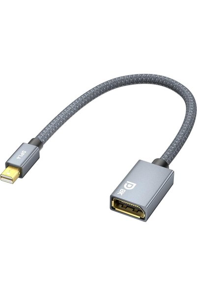 Generic محول Mini DP 1.4 إلى DP بدقة 8K@60Hz و4K@144Hz، موصل قابس إلى مقبس، م...