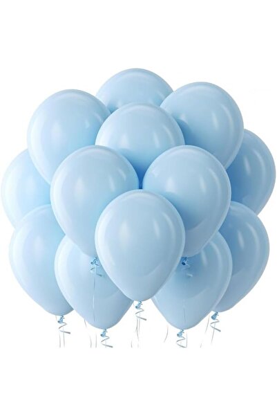 Generic 100 Pack 12 inch Round Helium Pastel (Sky) Blue Balloons for Wedding ...