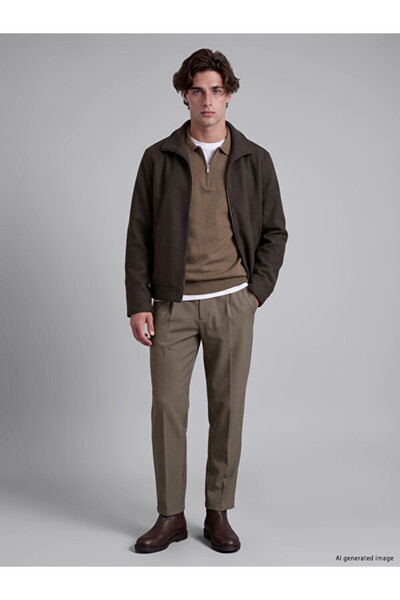 LC Waikiki Esvab • Modern & Distinctive Polyviscon Men's Pleated Trousers