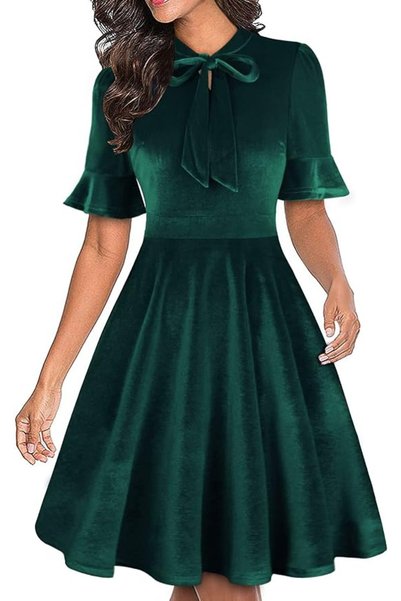 GENERAL Women Summer Floral Ruffle Sleeve Wear to Work Church Wedding Guest P...