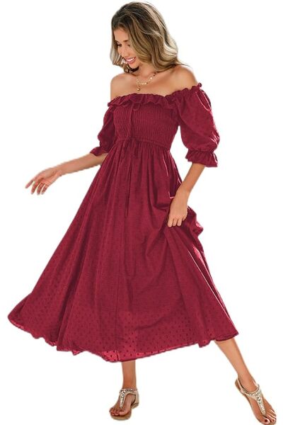 GENERAL R.Vivimos Women Summer Half Sleeve Cotton Ruffled Vintage Elegant Bac...