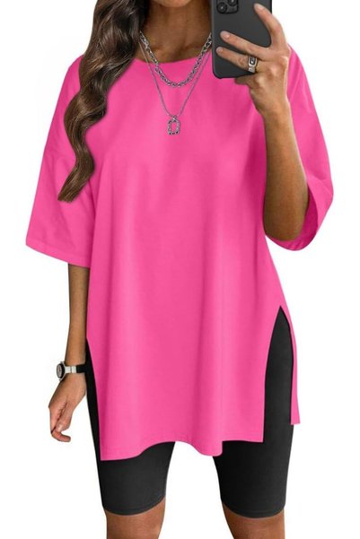 GENERAL VNIRA Women’s Summer Casual Short Sleeve Oversize Workout T-Shirt Tee...
