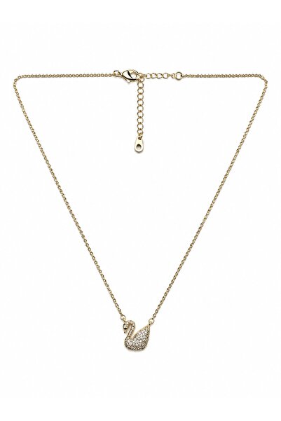 sacha Swan Figured Stone Detailed Gold Necklace