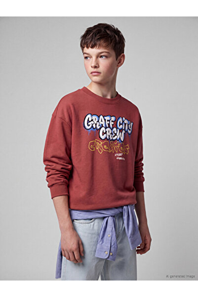 LC Waikiki Esvab • Modern & Distinctive Printed Boys' Sweatshirt