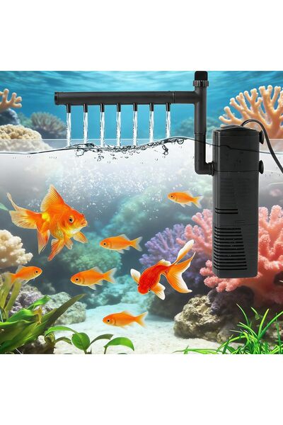 Generic 3-in-1 Aquarium Internal Filter, Submersible Filter with Oxygenation,...