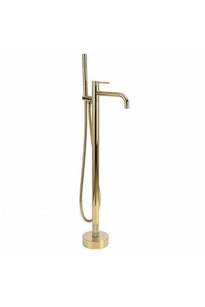 Rea Robinet Pentru Cadă Montat Pe Podea Venti Auriu 26X16X115Cm