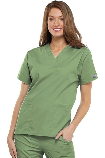 Cherokee WW Originals Womens Scrub Tops V-Neck Dolman Sleeve 3 Pockets