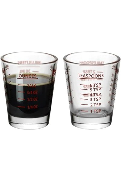 Generic Joyzzz Glass Measuring Cup, 2PCS Durable 30ml Measurement Cups, Versa...