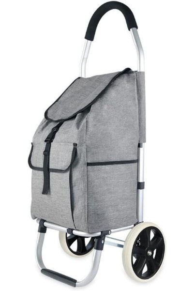 Generic Aluminum Foldable Shopping Trolley with Removable Bag