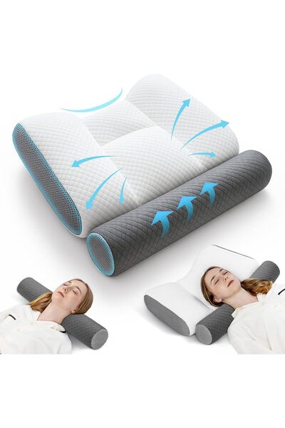 Generic Cervical Neck Pillow, مخده طبيه للنوم, Round Neck Support for Sleepin...