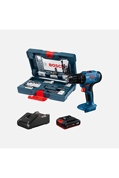 Bosch GSB 183-Lİ Darbeli Matkap (2.0 Ah Akü ve 41 Parça Aksesuar Setli)