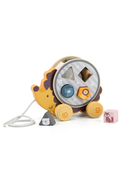 Viga Toys Ξύλινο παιχνίδι Βίγκα για σύρσιμο 'Σκαντζόχοιρος'