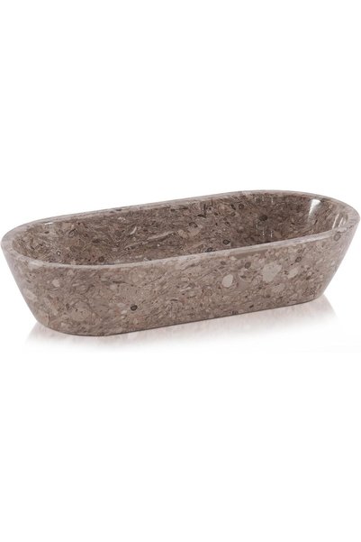 Generic Marble Dough Bowl for Decor 10" Decorative Bowl for Entryway Table