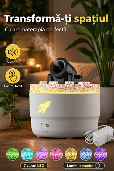DeaL Teno ®   Difuzor de aromaterapie, 300ml, Alb