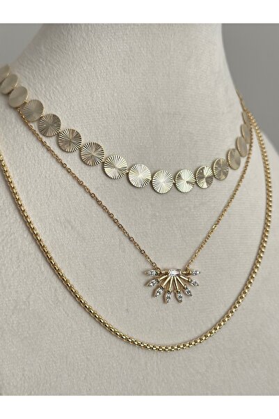 mibrillo Steel 3-piece necklace set