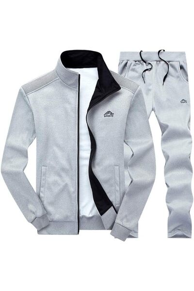 GENERAL PASOK Men's Casual Tracksuit Long Sleeve Full Zip Running Jogging Swe...