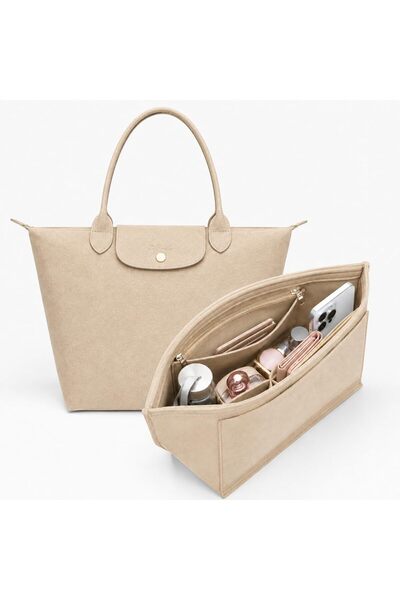 Generic Tote Bag Organizer Insert, large Handbags Base Shaper, Multi-Pocket F...