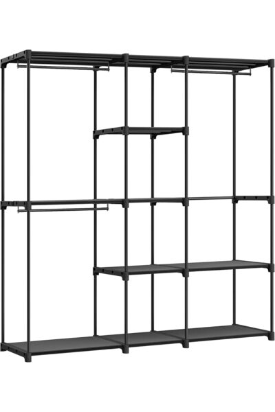 Generic Portable Open Wardrobe, Clothes Rack, Freestanding Wardrobe with Clot...