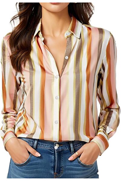 GENERAL Non-Iron & Wrinkle-Free Womens Button Down Shirts with Mulberry Silk ...