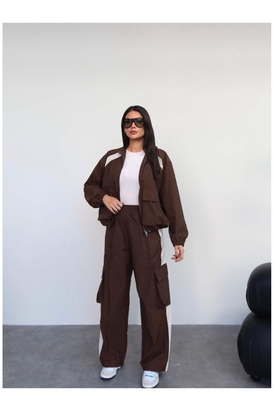 ESRAHELVACI Hooded Parachute Tracksuit Set