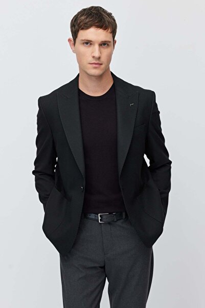 PAULMARK Men's Classic Cut Single Button Jacket