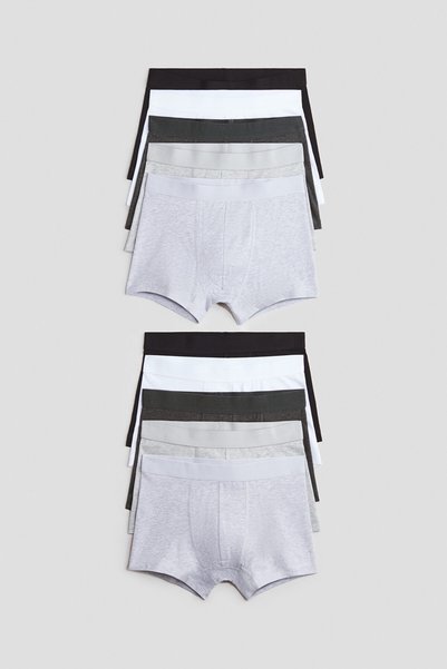 H&M 10'lu Pamuklu Boxer Şort