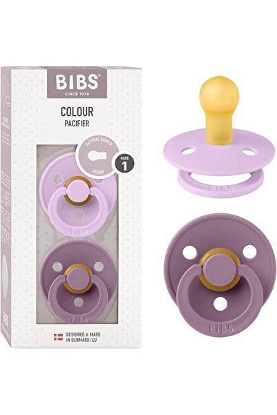 Bibs Liberty Pacifier | 2 Colour Natural Rubber Latex Soothers | Size 1 (0-6 ...