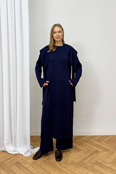 Melike Tatar Slit Knitwear Set 87-26268