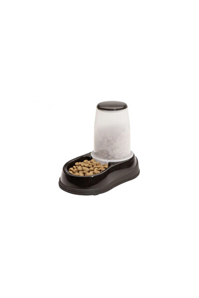 FEEDO Hranitor gravitational pentru caini si pisici, 060 black/white, 17 x 29...