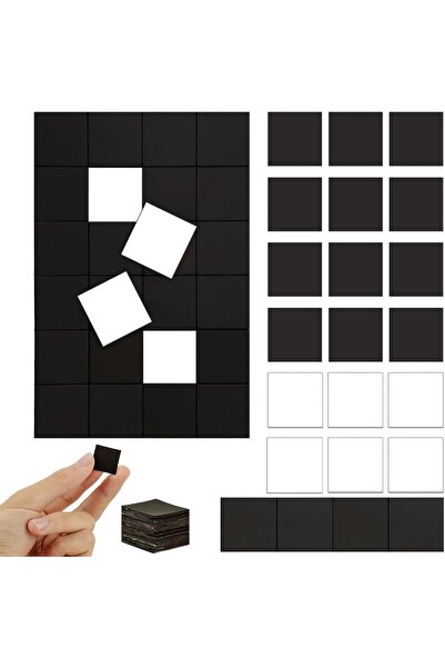 Generic مربعات مغناطيسية مع لاصق 3M (120 قطعة، كل قطعة 20x20x2 مم)، شريط مغنا...