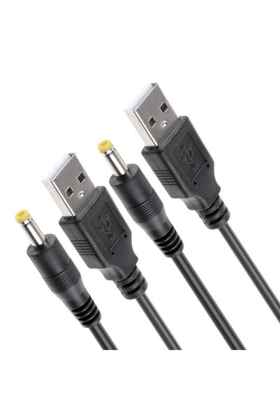Generic كابل طاقة USB 2.0 من النوع A ذكر إلى DC 4.0x1.7mm 5 فولت 24AWG DC Bar...