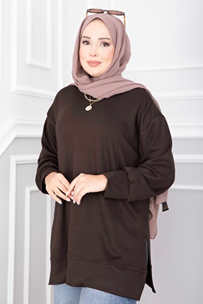 EBRUTESETTÜR Slit Tunic Brown