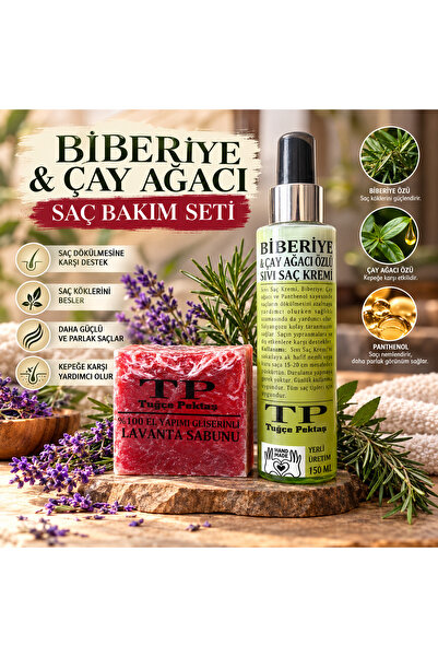 Sıvı Saç Kremi 150 ML + El Yapımı Gliserinli Lavanta Sabunu 2’li Saç Bakım Seti