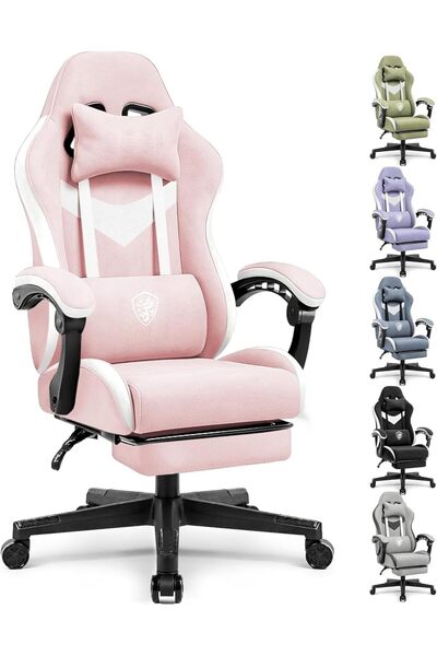Generic Gaming Video Gaming Chair with Footrest Lumbar Support for Home Offic...
