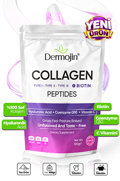 Dermojin Biotin Destekli 100 g Toz Kolajen