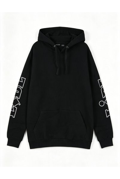 ALGLIFE Men's Sweatshirt with Hood and Kangaroo Pocket 100% Cotton
