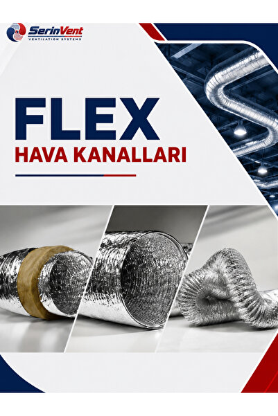 Q203 Izolesiz Esnek Hava Kanalı – Flexible Havalandırma Borusu – Hava Transfer ve Tahliye Kanalı