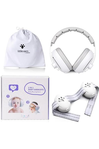 Generic HANNEA® Baby Ear Muffs 2 in 1 Noise Cancellation Ear Muffs with Inter...