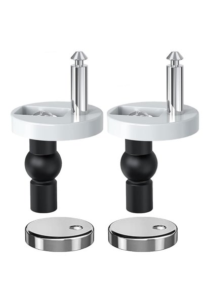 Generic 2-Pieces Toilet Seat Hinge Kit – Quick Release & Adjustable Toilet Se...