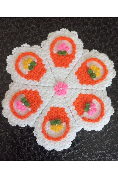 Serüven 3D Hand Knitted 3-Piece Bridal Bath Washcloth Set – Bath Scrub and Washcloth Set