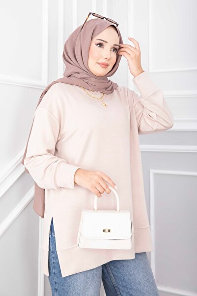 EBRUTESETTÜR Slit Tunic Beige