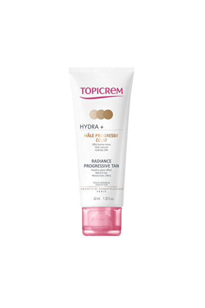 Topicrem Hydra+, Accelerează bronzarea, Cremă autobronzantă, Pentru față și g...