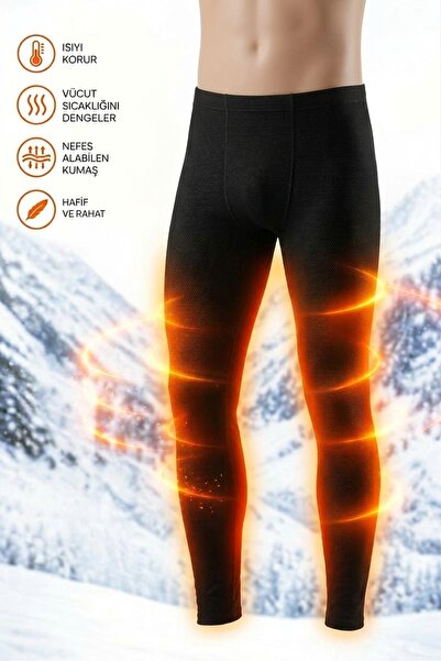 Tutku Men's Thermal Leggings Heat Retaining Warm Winter Underwear Leggings St...