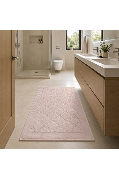 Maco %100 Pamuk Banyo Paspası Lidya Pudra 70X120cm