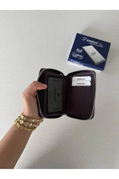 BENOX Genuine Leather Unisex Zipper Wallet