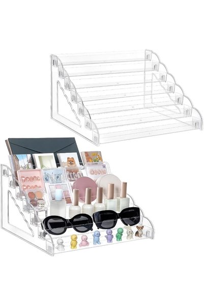 ALMEKAQUZ Clear Display Stand, Collectible Organizer Holder, Transparent Pin ...