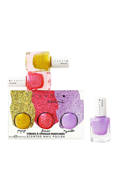 Inuwet Set Inuwet: Papaye, Ojă, 5 ml *Miniatură + Fraise, Ojă, 5 ml *Miniatur...