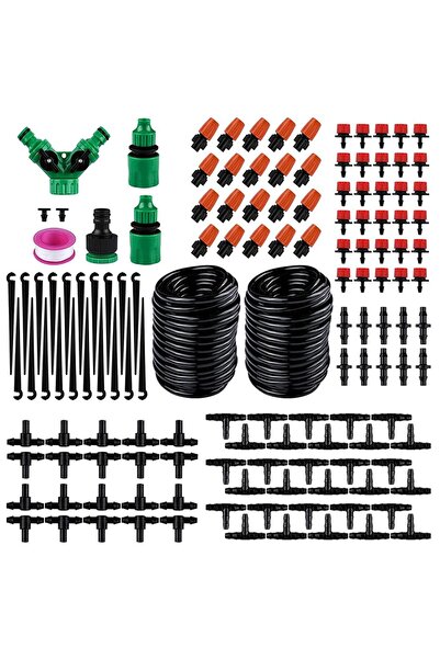 Generic Automatic Micro Drip Irrigation Kit, 100FT/30M Saving Water Garden Gr...