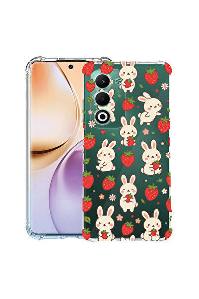 bestcase Αντικραδασμική Θήκη για OPPO A5, Σχέδιο Κουνέλι και Φράουλα, 2052056...
