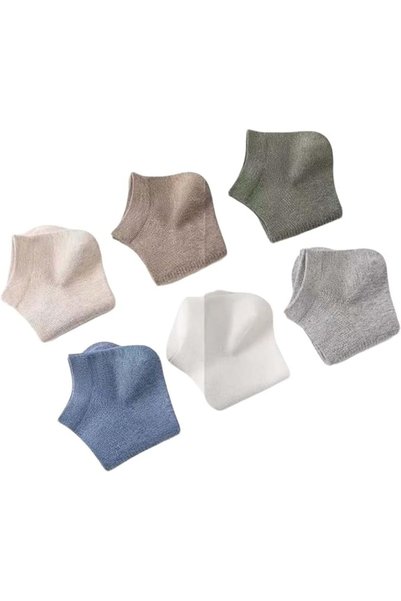 ALMEKAQUZ 6 Pairs Women's Low Cut Athletic Socks Non-Slip Grip